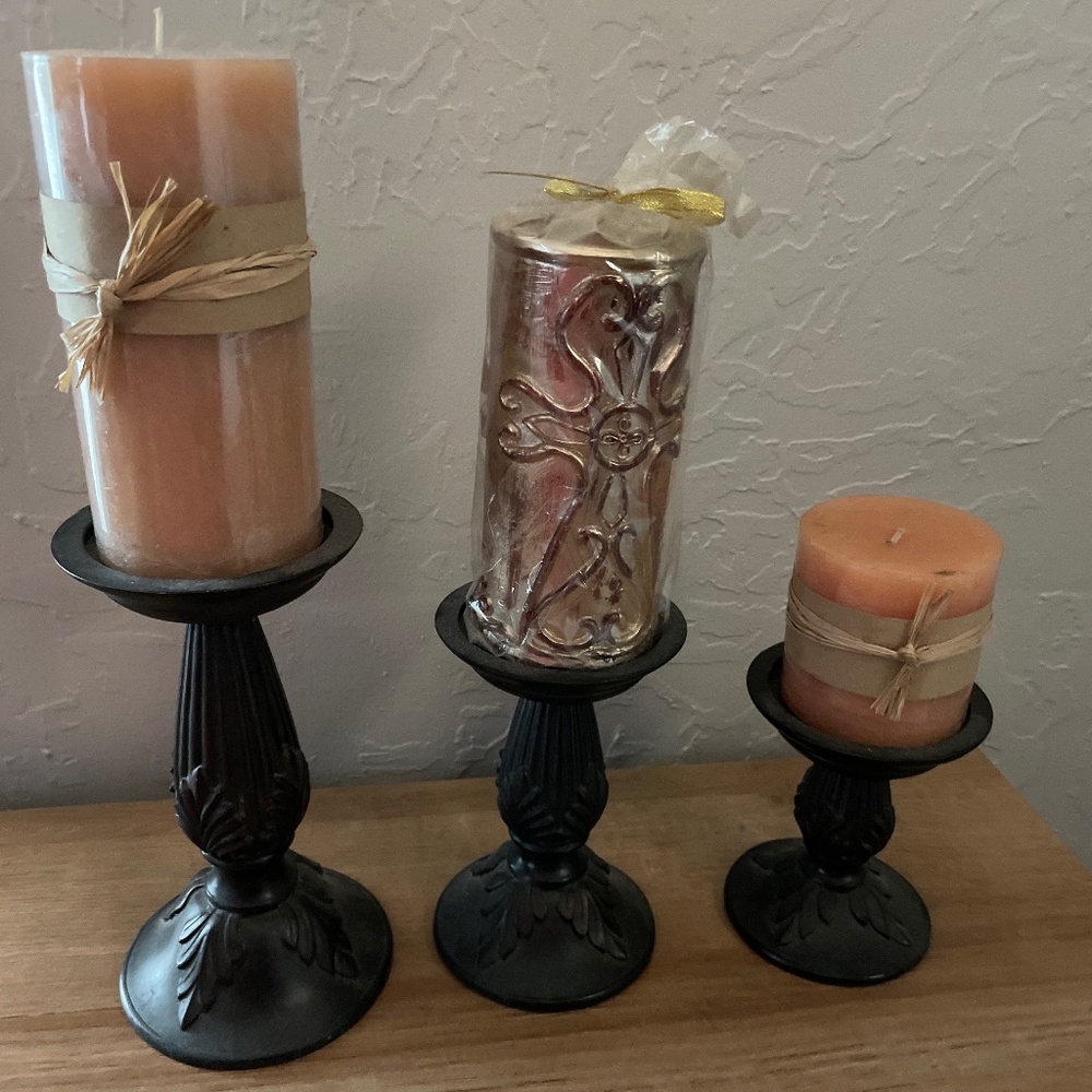 Candle holder with candles included